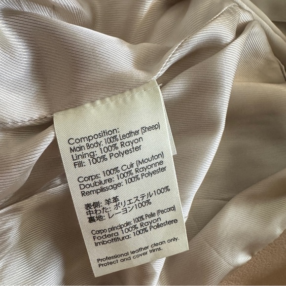 NWT 3.1 Phillip Lim nude zebra striped peplum motorcycle leather jacket … - Picture 13 of 13